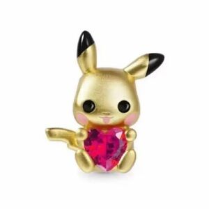 NWOT Pokemon Pikachu Heart Gold Charm Sterling Silver 925
